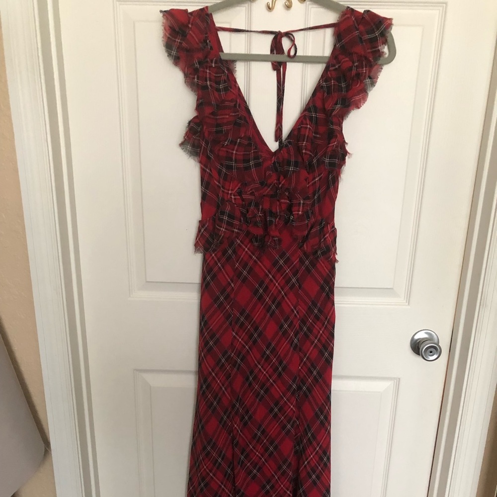 Rocking plaid dress